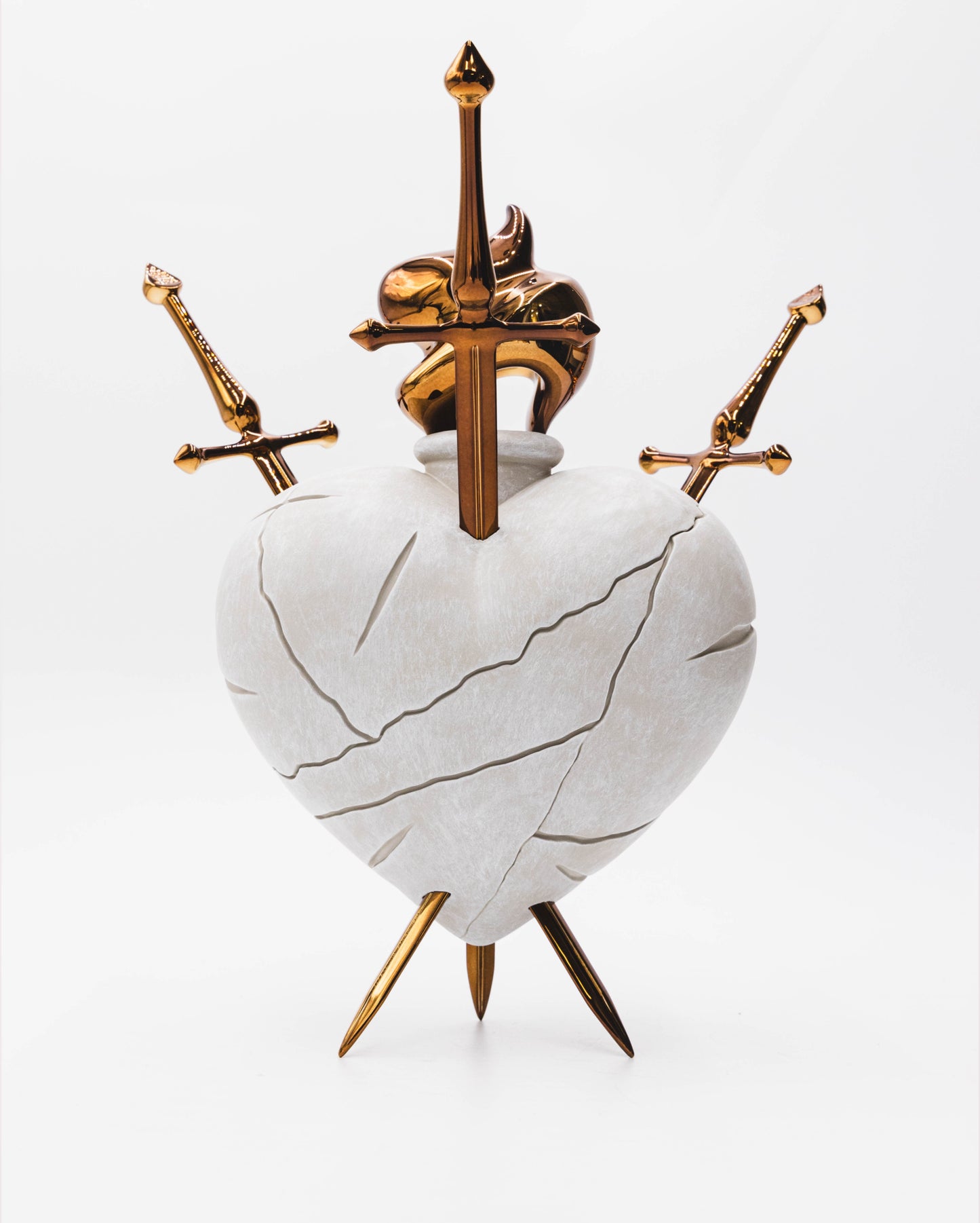 Broken heart Sculpture 12"